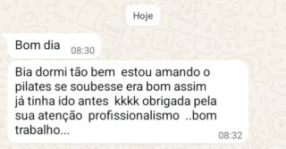Sabia que o Pilates desacelera a mente e ajuda até no sono? 😴💤

Com as aulas o seu corpo relaxa, você se concentra no presente e produz hormônios que te ajudam no bem estar. 🥹

Se você sente que precisa desacelerar, clica no link da bio e agende sua aula experimental conosco 📞